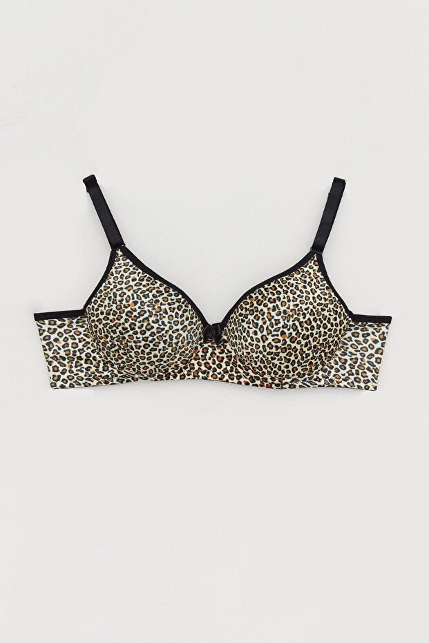 حمالة صدر مدعمة بنمط الفهد - 1