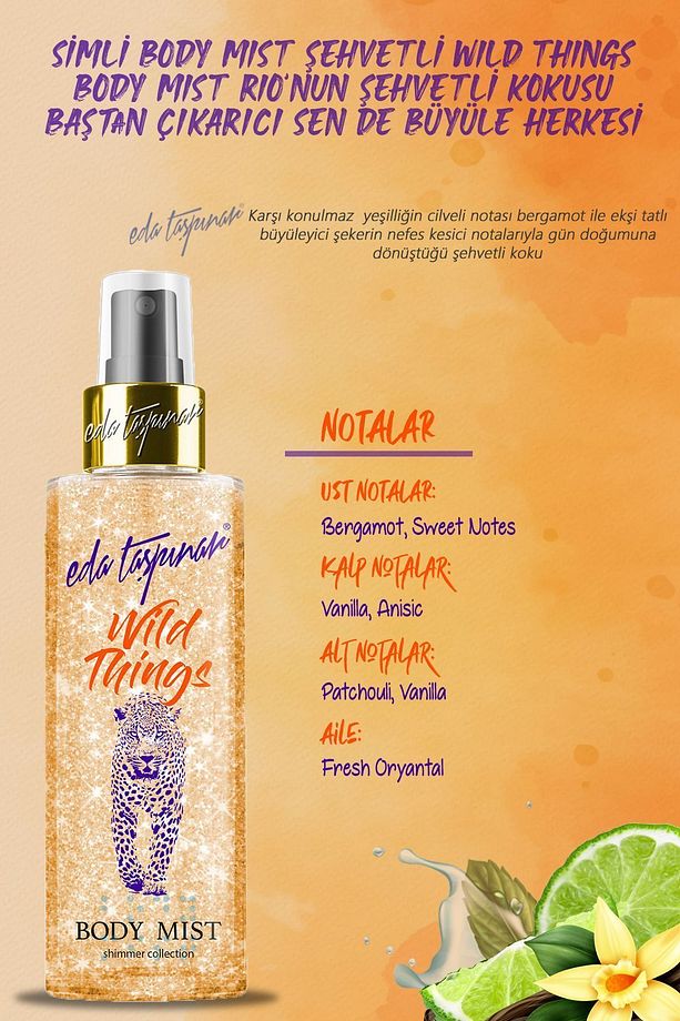 Wild Things Simli Body Mist Vücut Spreyi 200ml. Eda-00011 - 3