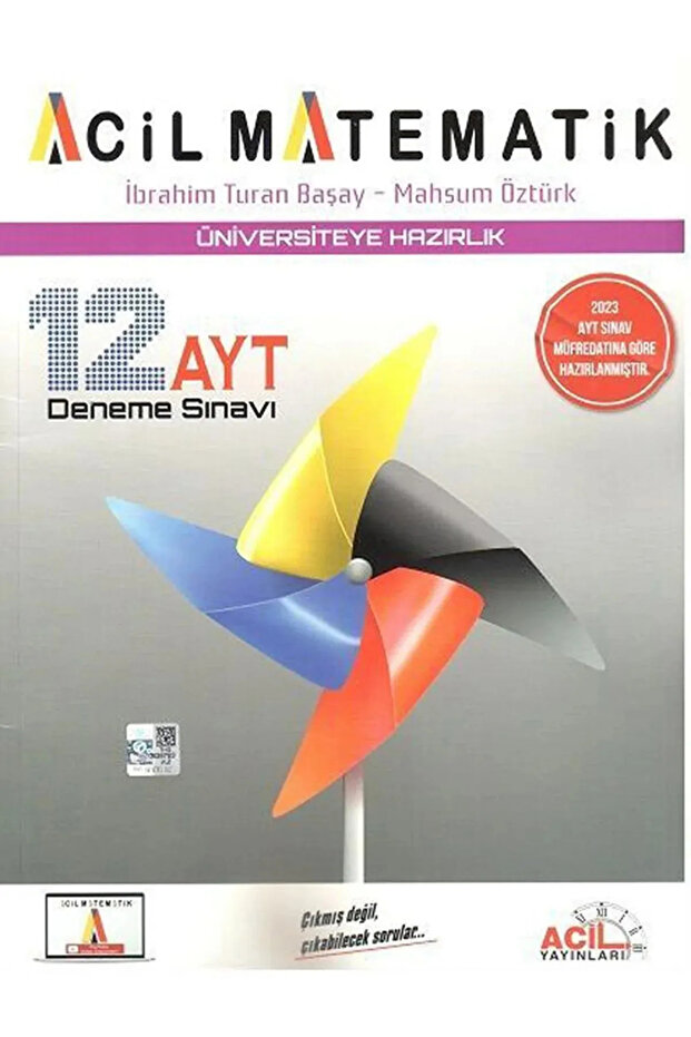 9.10.11 Apotemi Ayt(12.SINIF 2.DÖNEM ÇIKARILMIŞ) Acil Matematik Deneme(bilgi Sarmal - 2