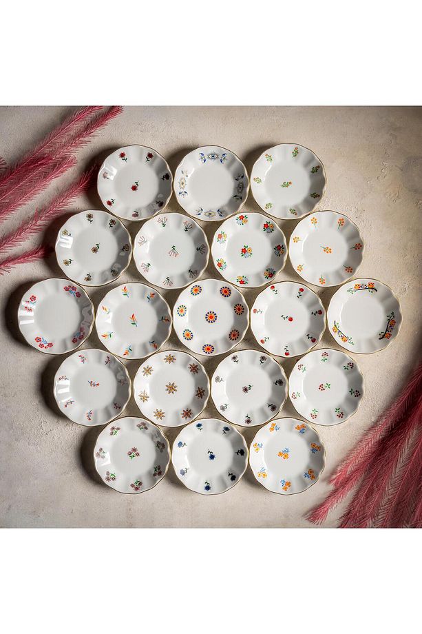 Sarı Papatya Çay Tabağı 6'lı 11 CM - 3