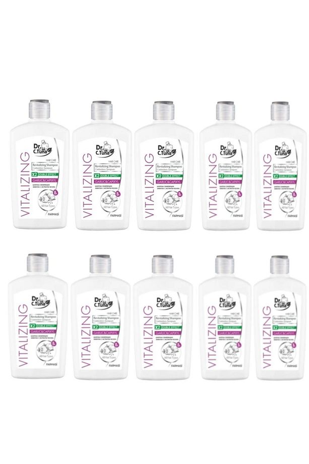Dr. C.tuna Vitalizing Sarımsak & Capıxyl Koparak Dökülen Saçlar Için Şampuan X 10 Adet - 1