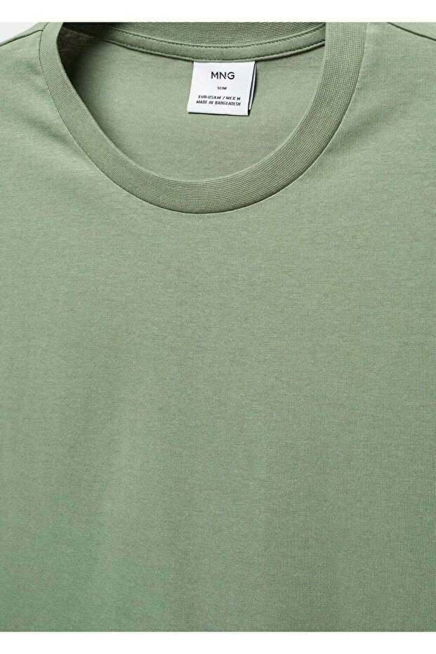 Basic Streç Pamuklu Tişört - 5