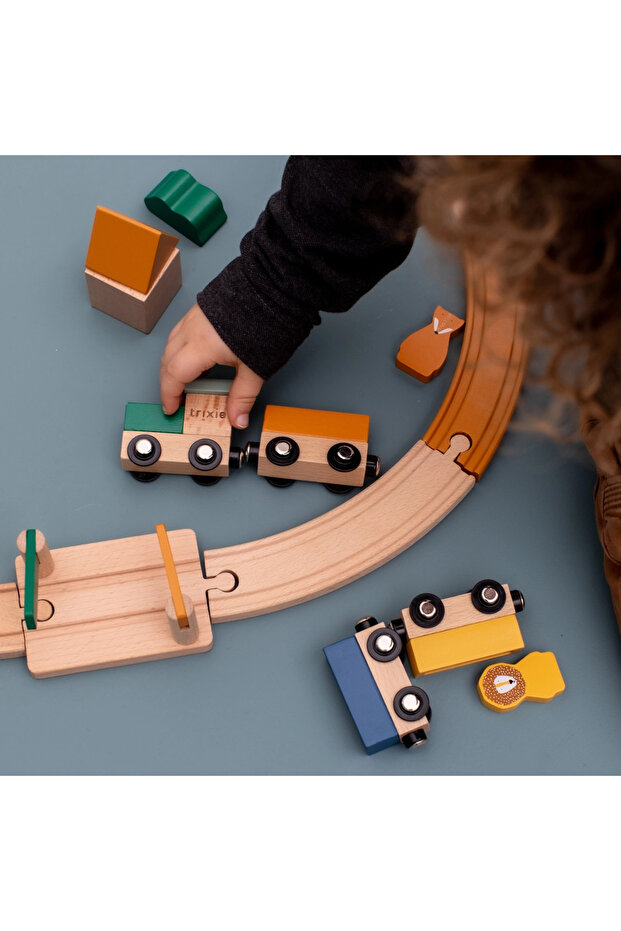 Ahşap Demiryolu Seti - 8