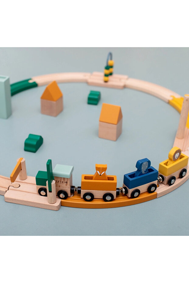 Ahşap Demiryolu Seti - 3