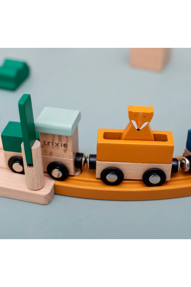 Ahşap Demiryolu Seti - 5