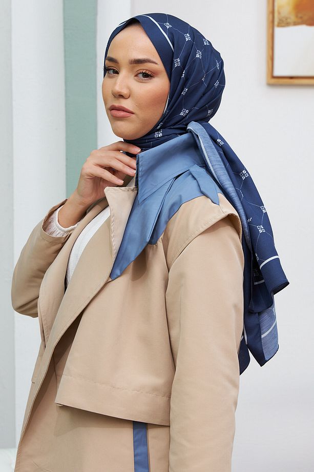 %100 Twill Ipek Şal 6513-05 - 3