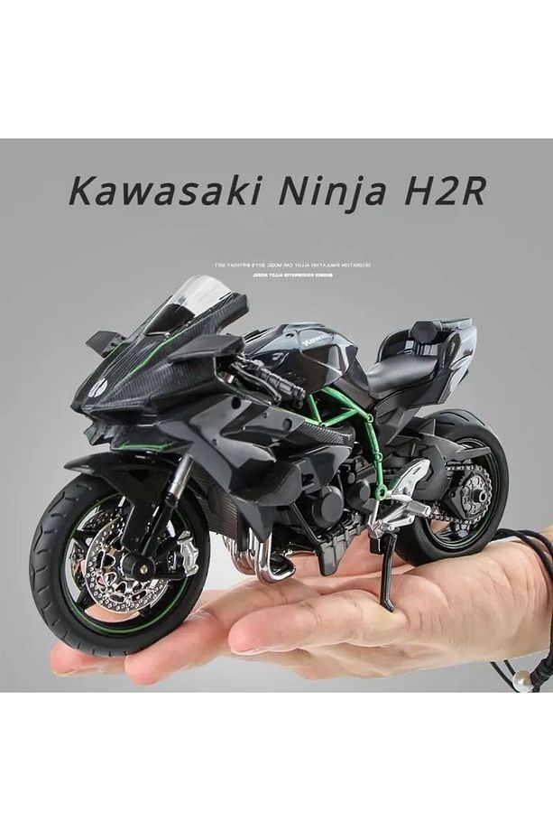KAWASAKİ NİNJA H2R 1/12 MODEL MAKET MOTOR SİYAH - 1