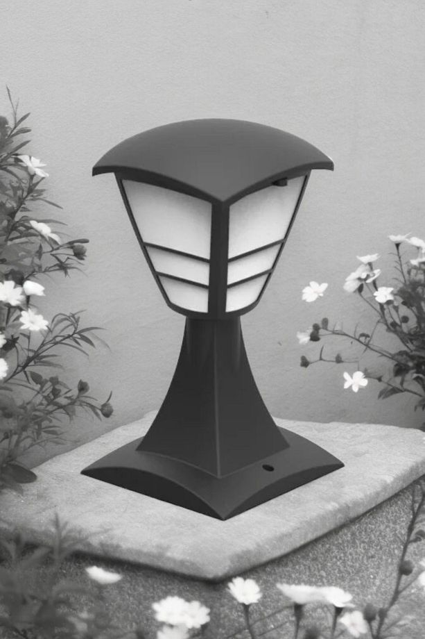 32 CM, E27 Duylu Dekoratif Set Üstü Armatür, Bahçe, Balkon, Teras, Duvar Üstü Aplik, Bahçe Apliği - 7