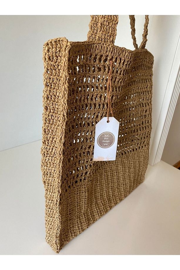 Santorini Shopper Hasır Çanta 32x40 Cm - 2
