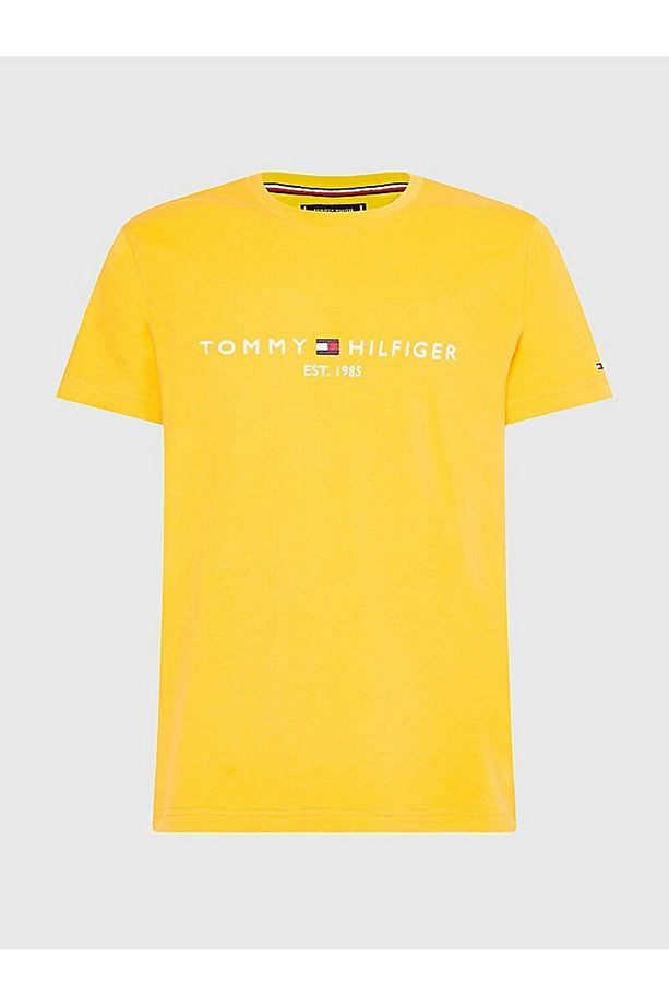 Erkek Dokuma Kumaş Kısa Kol Düz Model Sarı T-Shirt MW0MW11797-ZEW - 5