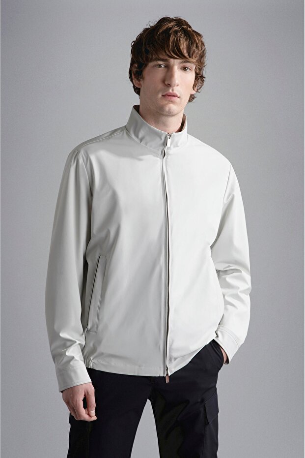 Men's Logo Detailed Zippered Daily Use Gray 1 Jacket24412000-629