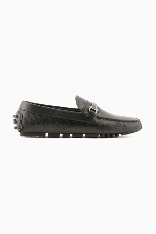 Men's Logo Laced Leather Black Casual X4B151 XN882-K001