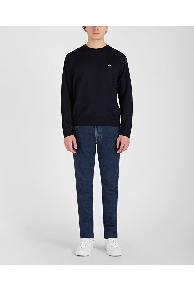Men's Knıtted Roundneck C.w. Wool - 6