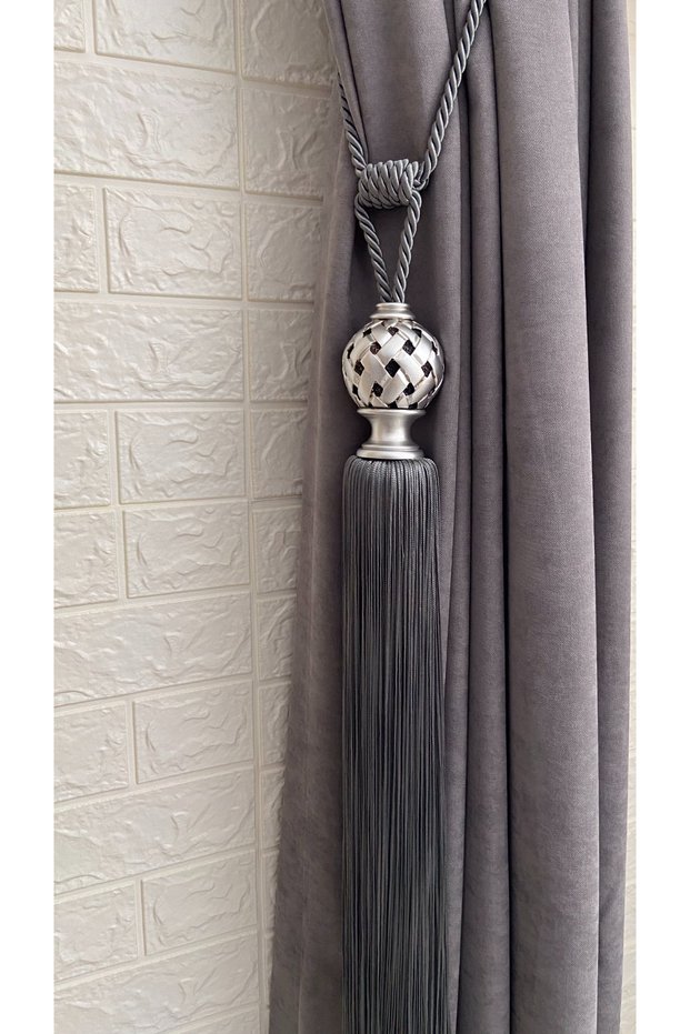 Polyester Globe Model Tasseled Curtain Accessory - Tactical Braçol Gland 1 Piece