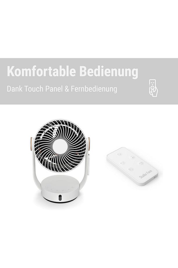 3D Hava Sirkülatörü, Yatay ve Dikey Dönme Fonksiyonlu Fan, 8 Metre Uzun Menzil, Uzaktan Kumanda - 4
