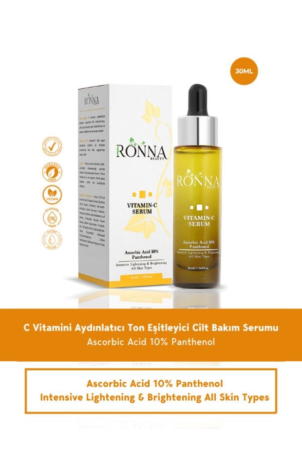 Skin Tone Equalizing Vitamin C Serum 30 ml Ascorbic Acid 10% Panthenol