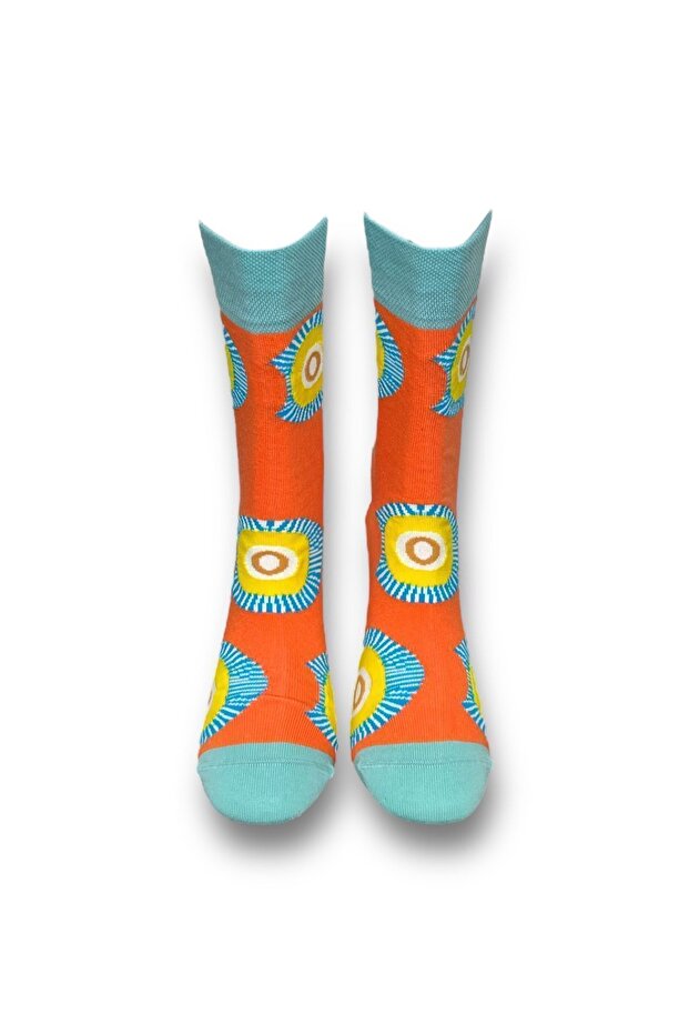Unisex Patterned Socks Set - Pack of 2 - 4