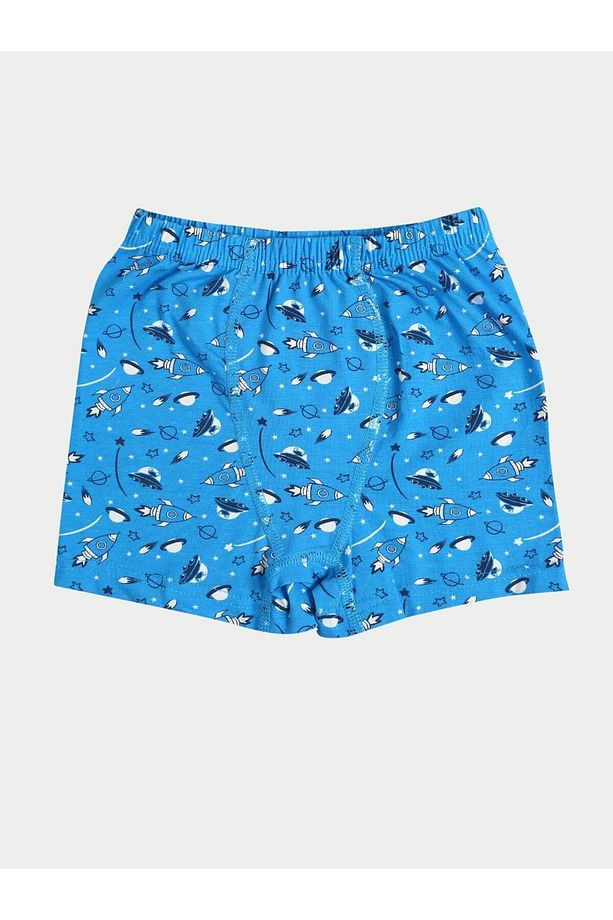 3'lü Erkek Çocuk Pamuklu Space Karışık Boxer - 5