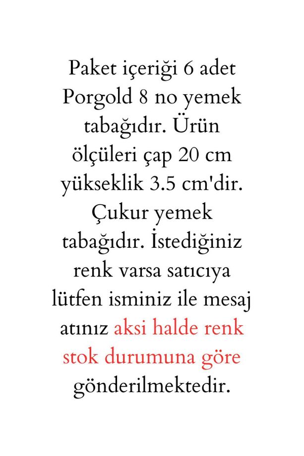 8 No Yemek Tabağı 6 Adet Çiçek Desenli Çukur Tabak Kenarları Dalgalı Arcopal Yemek Tabağı - 2