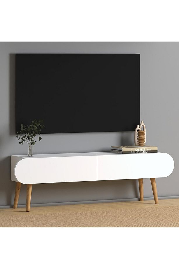 Lotus Tv Sehpası 120 Cm Beyaz - 2