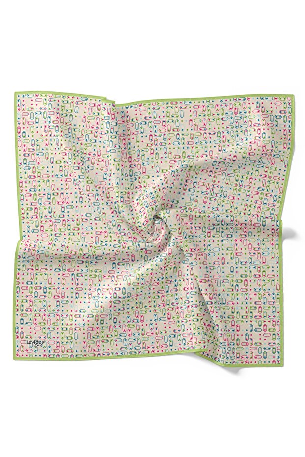 Cotton Geometric Pattern Sport Scarf