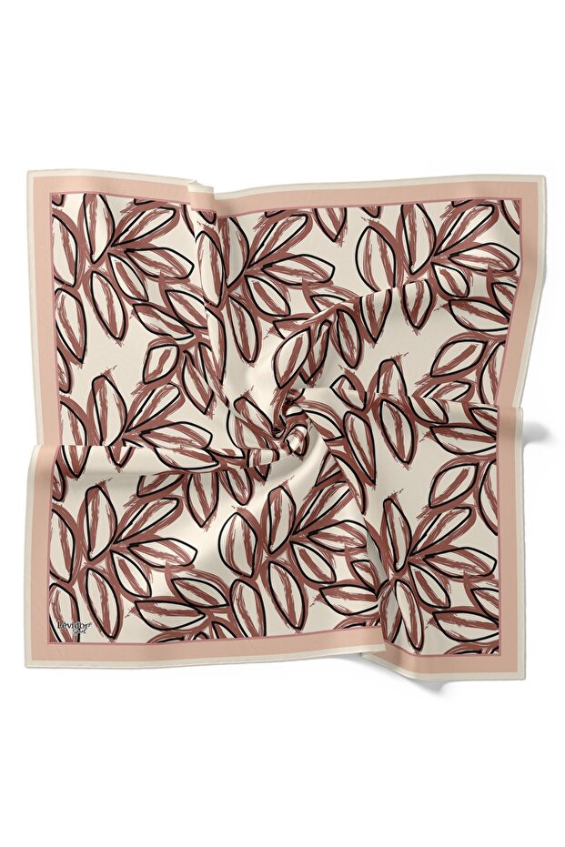 Cotton Leaf Pattern Sport Scarf - 1