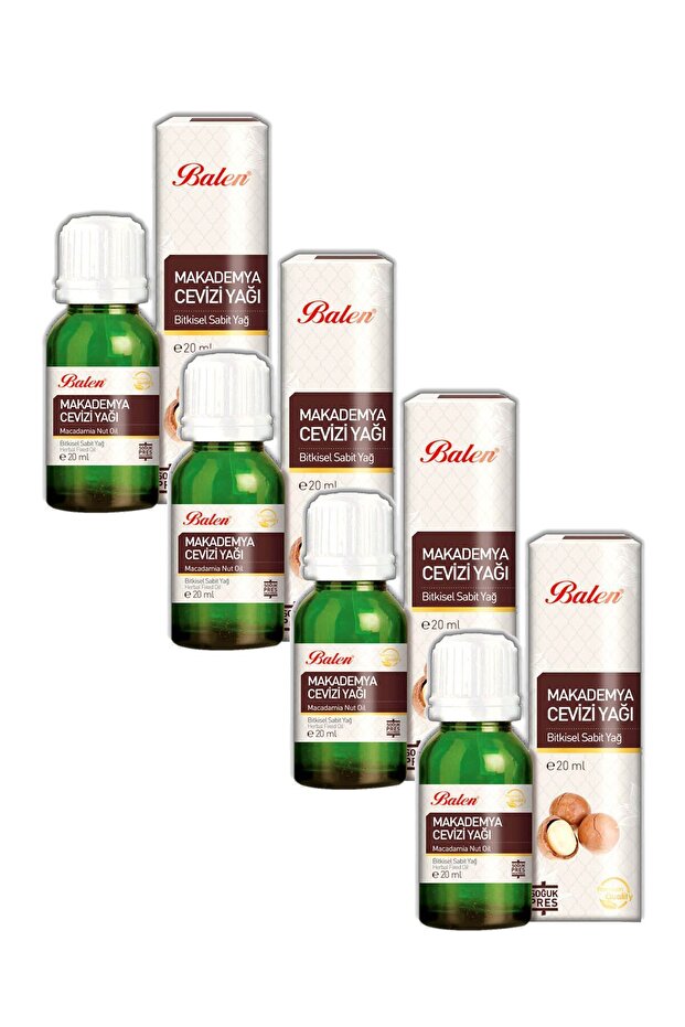 Macadamia Nut Oil - Cold Pressed 20 ml x 4 Packs