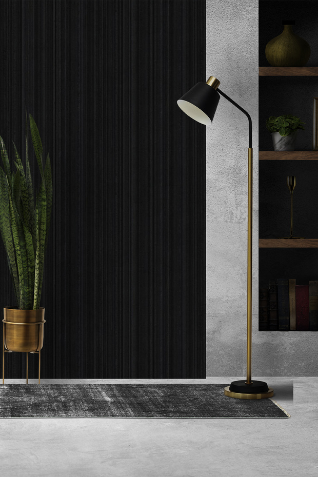 Bien Exclusive 1927 Düz Yerli Siyah Black Duvar Kağıdı (5,30M²) - 1
