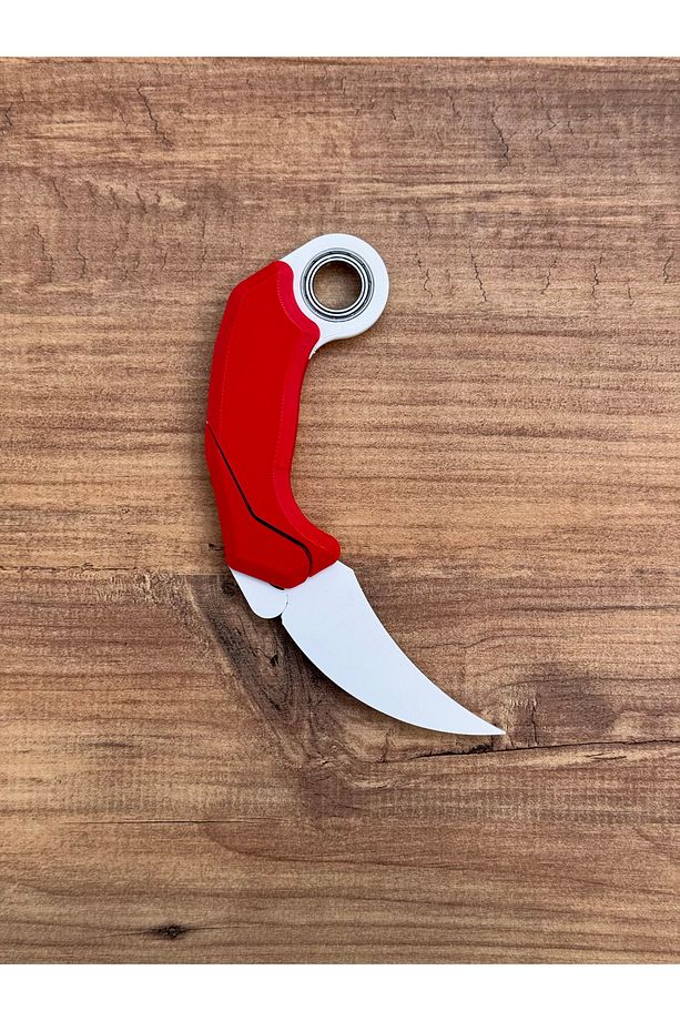 Gravity Karambit Rulmanlı, Plastik - Beyaz Kırmızı (Rulmanlı) - 3