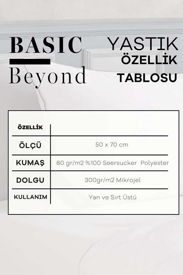 | Basic Beyond | Seersucker Mikrofiber Yastık - 4