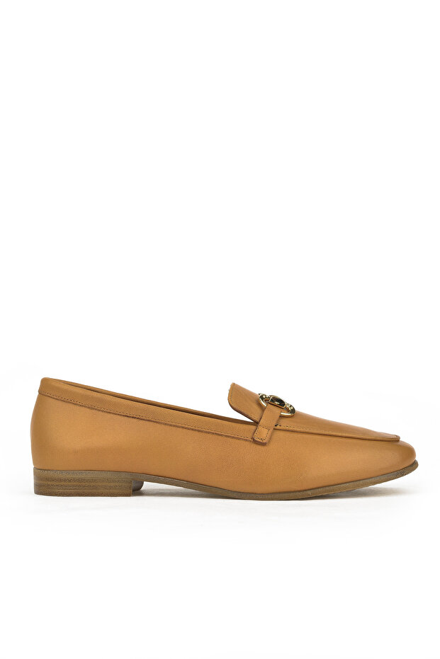 , Genuine Leather Women's Shoes 1411033Z24072 Tan