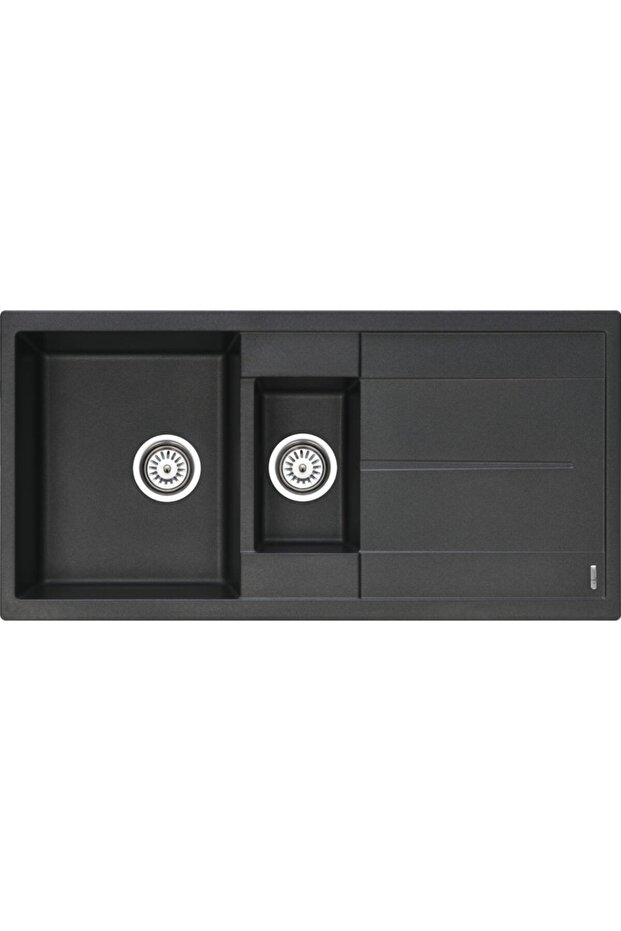 - 1.5 Göz Granit Eviye Antrasit - 1