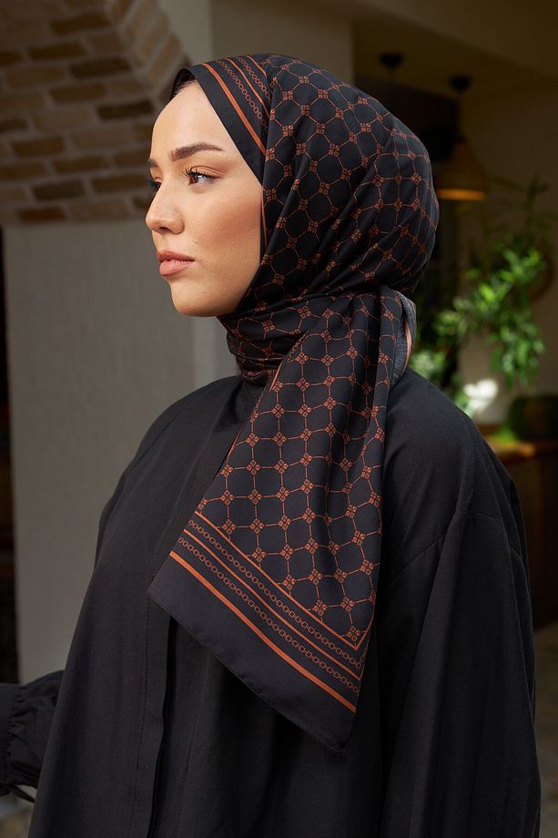 %100 Twill Ipek Şal 6514-03 - 5