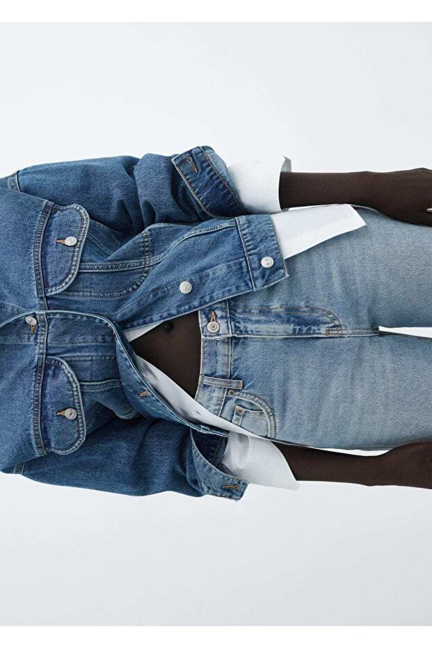 Paçaları kıvrık jean - 8