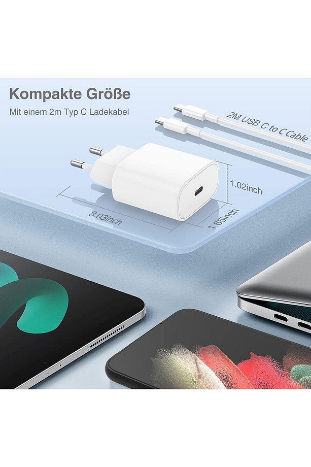 Samsung Galaxy S21/S22/S23/24/S24 Plus/S24 Ultra Uyumlu Hızlı Şarj 25W USB-C Type-C PD Şarj Cihazı - 6