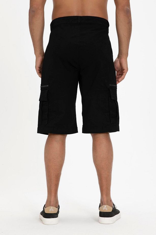 Rope Sweatshorts Siyah Erkek Şort - 5