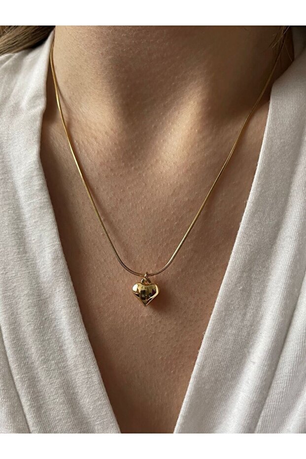 Bombeli Çelik Kolye - 1