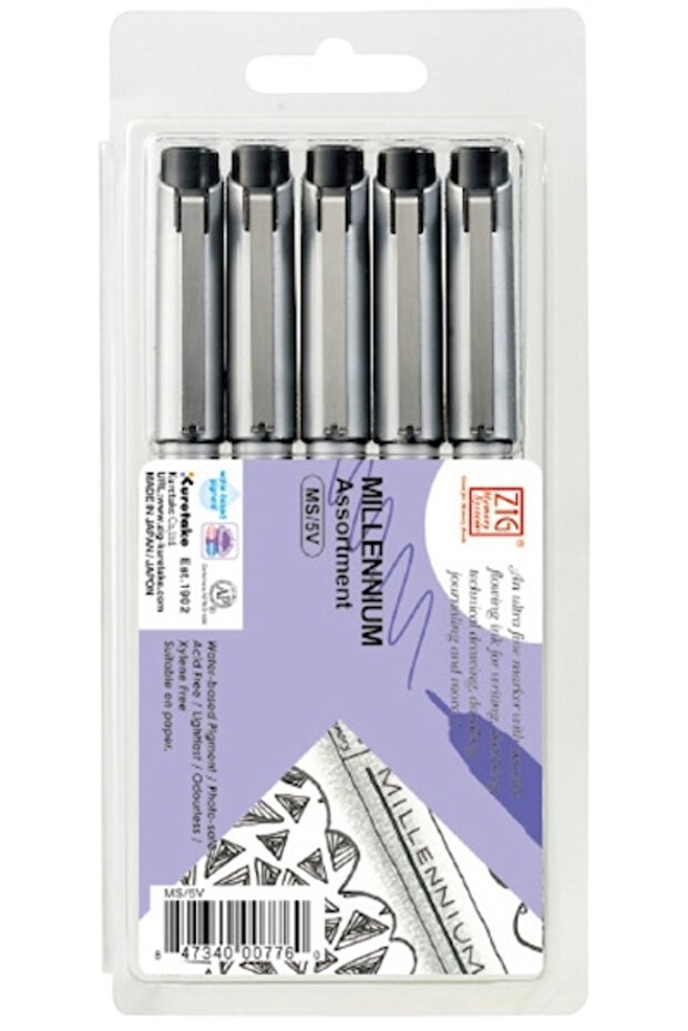 Millennium Black Drawing Pen - 5v Ms, 1 Piece of 5