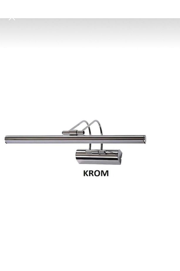 50 cm Krom Kasa- G.ısığı Işık Aplik Tablo-ayna Üstü Flüt Aplik - 1