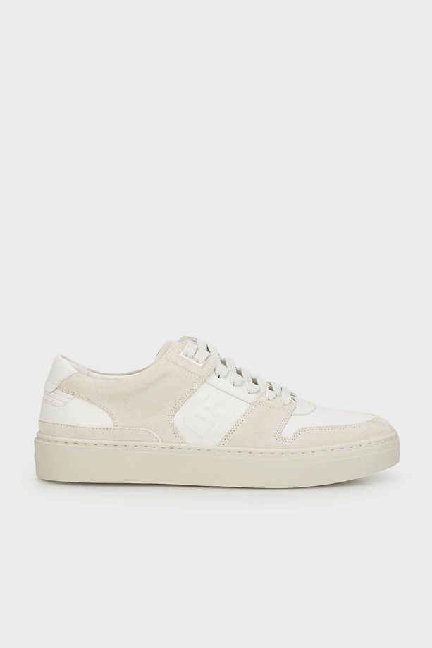 Logolu Hakiki Deri Süet Sneaker Ayakkabı Erkek AYAKKABI 50517057 110 - 1