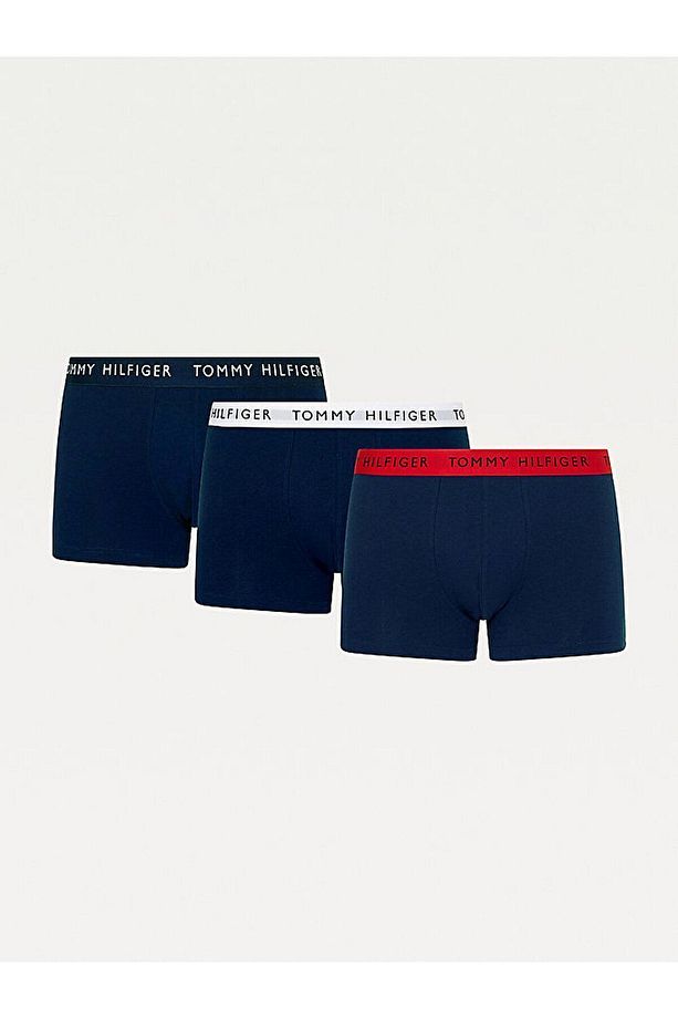 Erkek Dokuma Kumaş Normal Bel Düz Model Lacivert Boxer UM0UM02324-0SE - 1