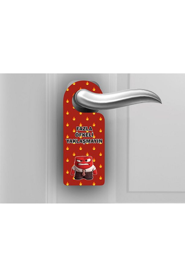 Ters Yüz "inside Out 2 4lü  Ahşap Kapı Askısı Model 1 - 4