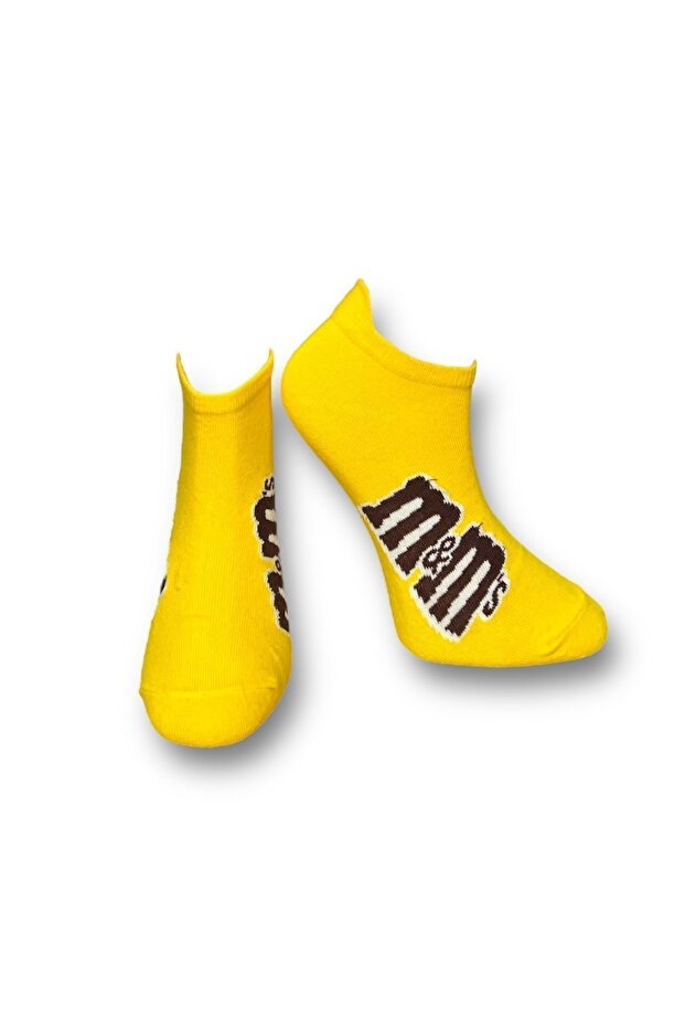 Unisex 3lü Çikolata Desenli Çoraplar - 3
