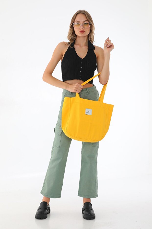 Kumaş - Sarı Çanta - 3