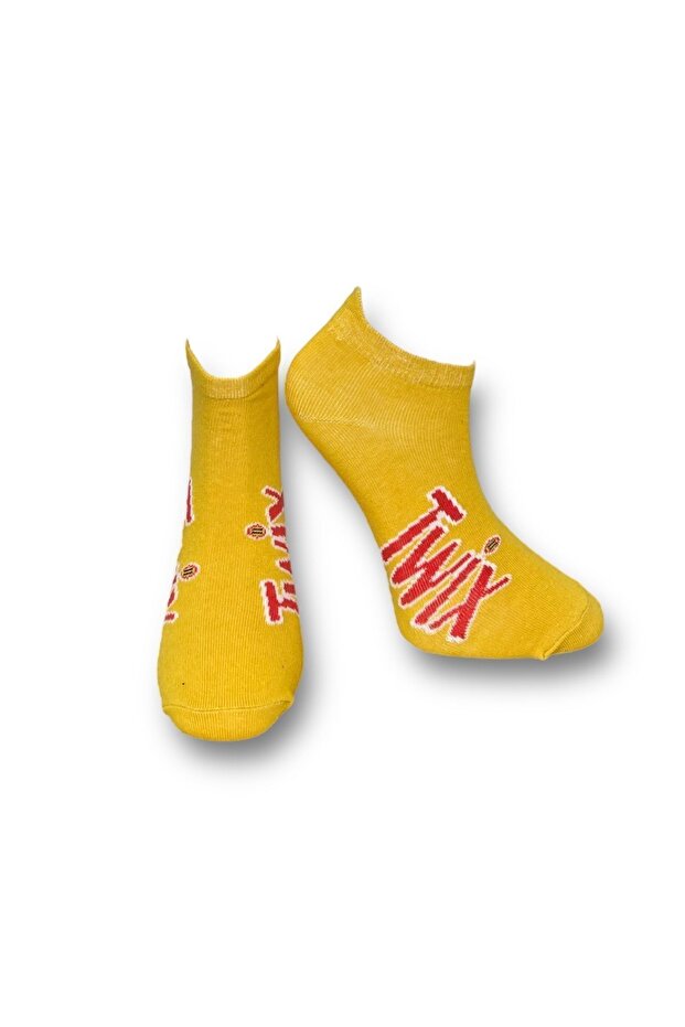 Unisex 3lü Çikolata Desenli Çoraplar - 7