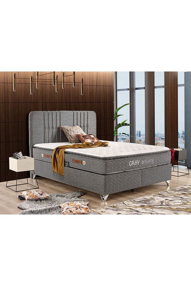 Gray Dreams Başlık Tek Kişilik 120 Cm (YATAK VE BAZA FİYATA DAHİL DEĞİLDİR) - 1