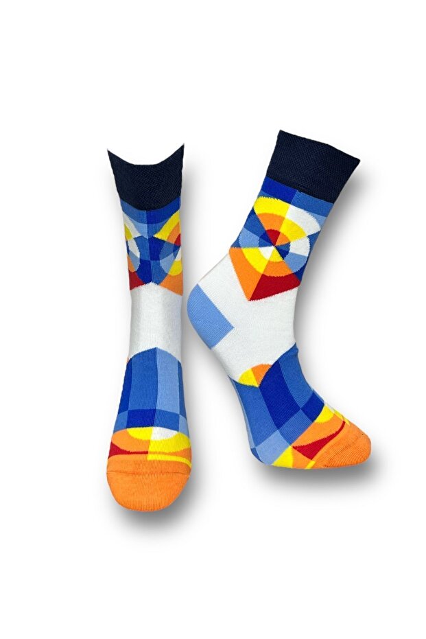 Unisex Patterned Socks Set - Pack of 2 - 6