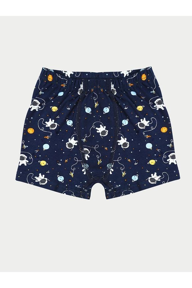 3'lü Erkek Çocuk Pamuklu Space Karışık Boxer - 3