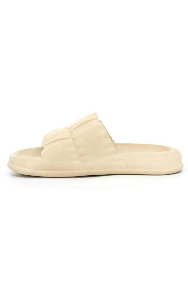 Soelite Hm Model Fırfır Şık Yumuşak Tabanlı Unisex Slide Bahçe Plaj Havuz Deniz Yazlık Günlük Terlik - 2