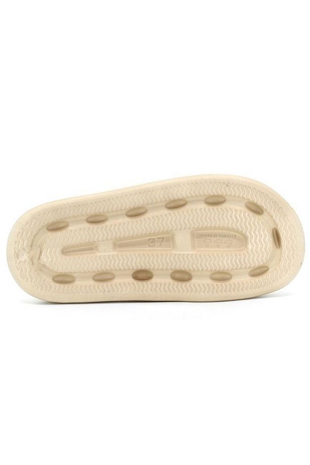Soelite Hm Model Fırfır Şık Yumuşak Tabanlı Unisex Slide Bahçe Plaj Havuz Deniz Yazlık Günlük Terlik - 3